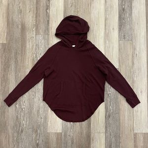 TNA thin waffle hooded long sleeve. Cotton